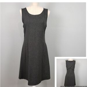 PATAGONIA Worn Wear A-Line Dress Gray Sz M Athleisure Stretchy